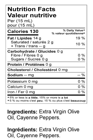 Cayenne Chili Pressato Olive Oil