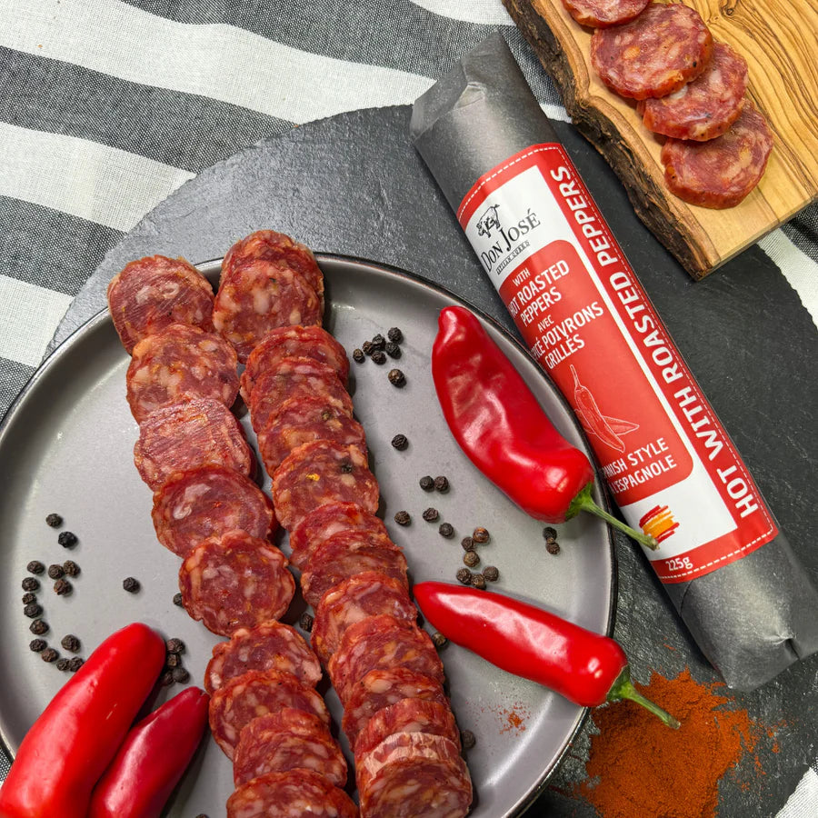 Artisan Cured Pork with Hot Roasted Peppers