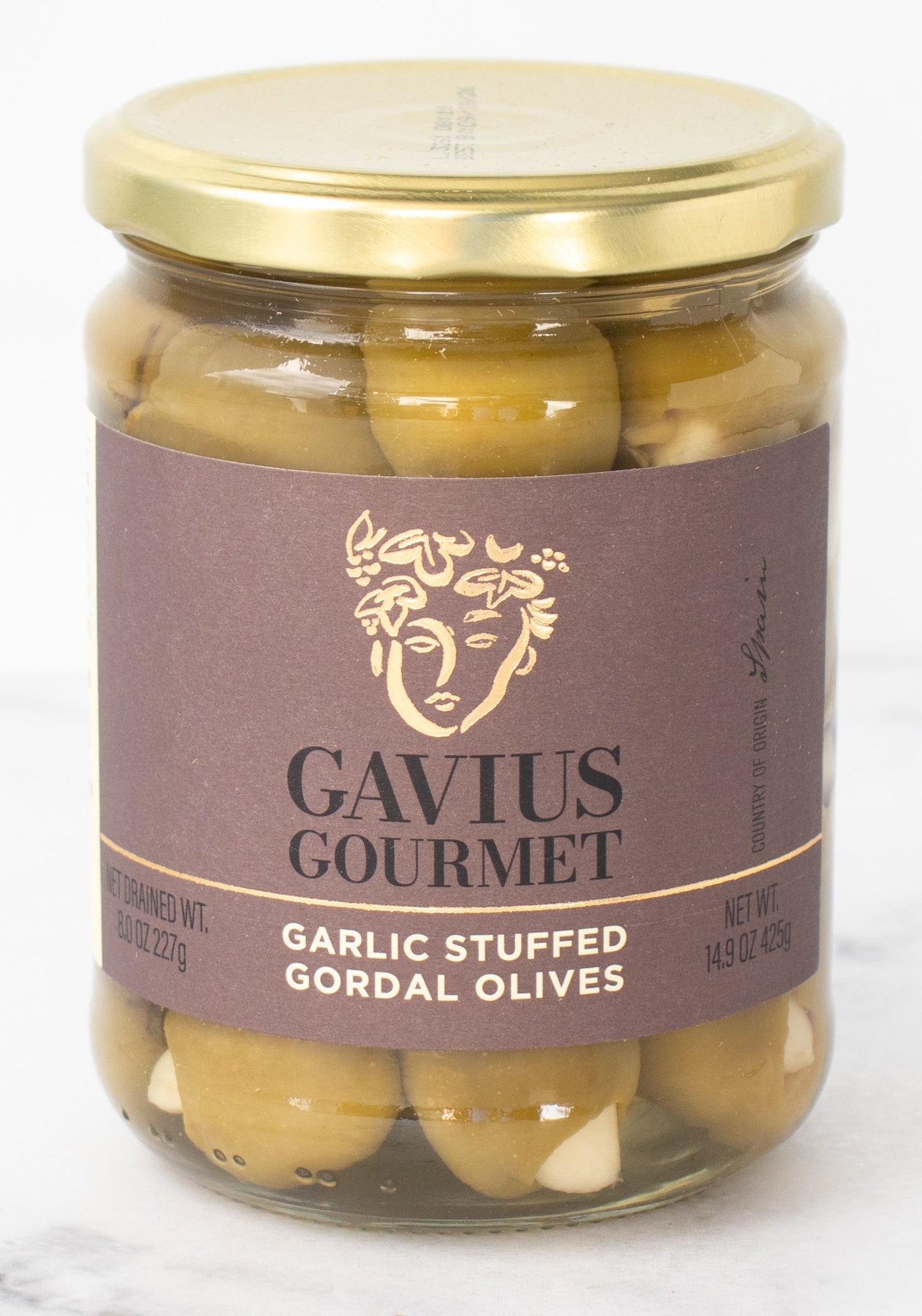 Gavius Gordal Olives Stuffed with Garlic