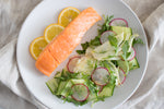 Olive Oil Poached Salmon with Fennel Salad