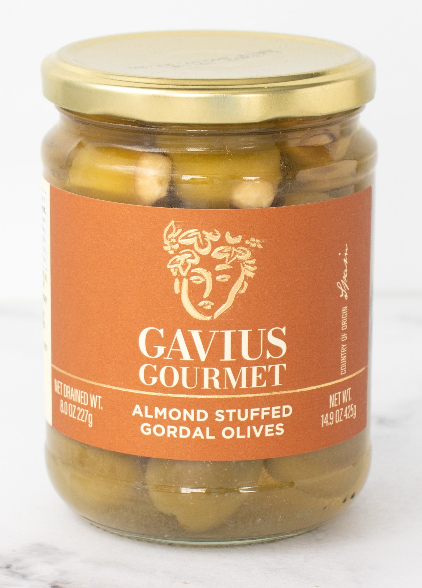 Gavius Gordal Olives Stuffed with Almonds