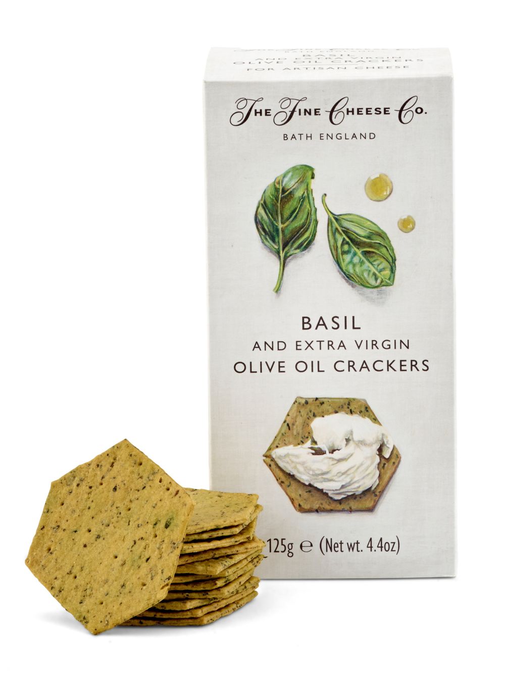 Basil and Extra Virgin Olive Oil Crackers